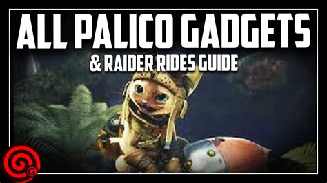 palico gadgets mhw|Palico Gadgets & Raider Rides Guide .